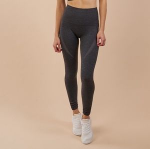 Gymshark seamless leggings - black marl
